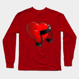 Music is good for the heart Long Sleeve T-Shirt